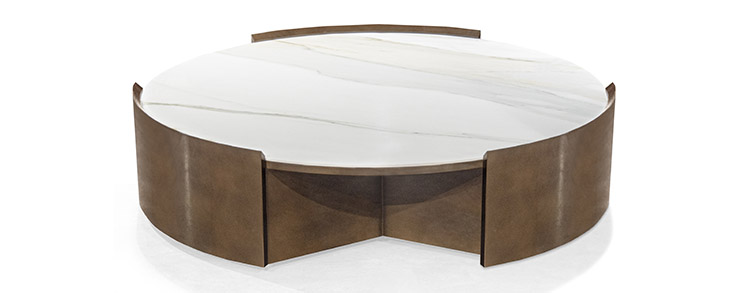 Tonino Lamborghini Casa Luxury Coffee Table Marble Nickel Bronze